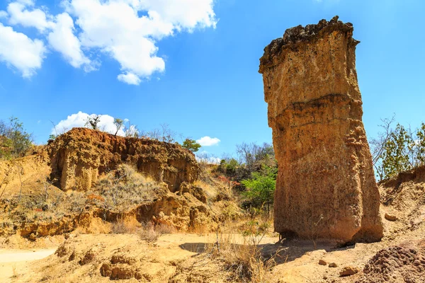 Sandstone pile in an African wild landscape — Stock Photo, Image