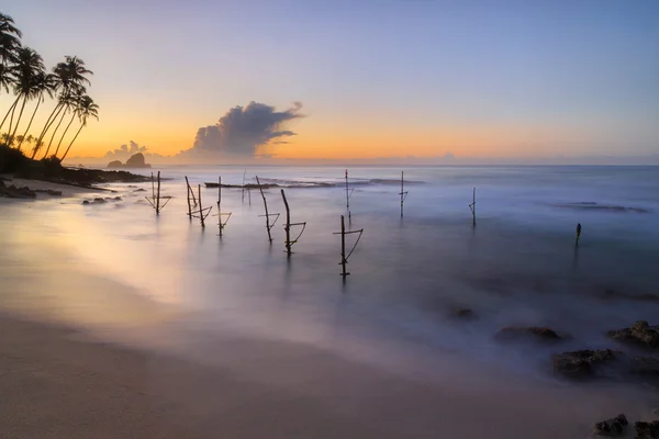 Sunrise at the beach in Sri Lanka — Stock Photo, Image