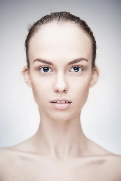 Portrait of a beautiful woman with clean face skin Royalty Free Stock Photos