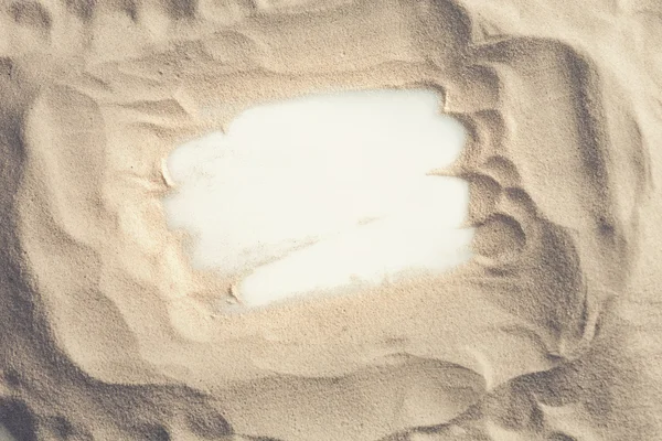 Tekstura piasku plaży. Piaszczysta plaża na tle — Zdjęcie stockowe