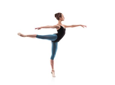 Güzel bale dansçısı.