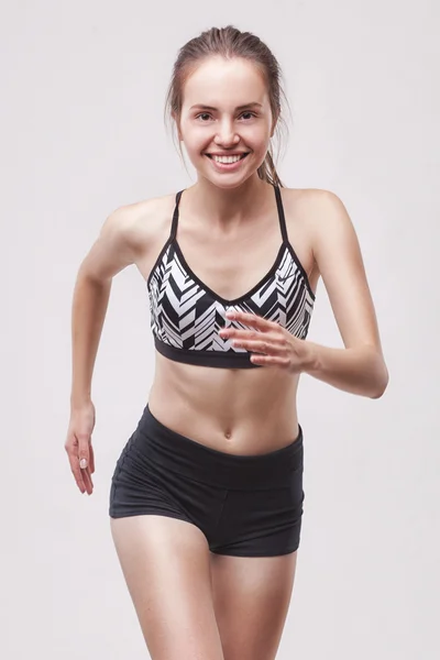 Woman doing sports exercises — Stock Photo, Image