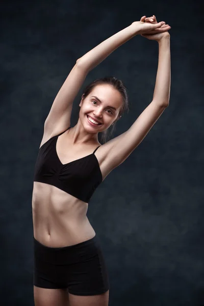 Woman doing sports exercises — Stock Photo, Image