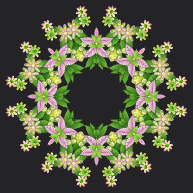 Çiçekli vektör deseni