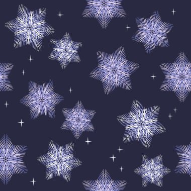 Kar taneleriyle Noel deseni.