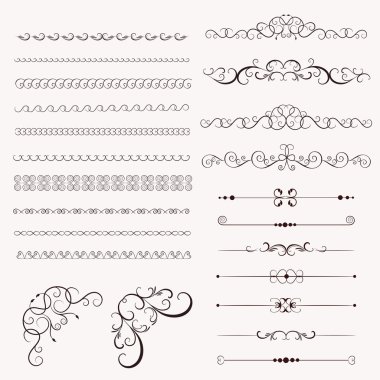 Set vintage dekoratif çerçeveler