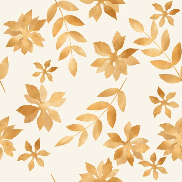 Gold autumn leaves — Stock Vector