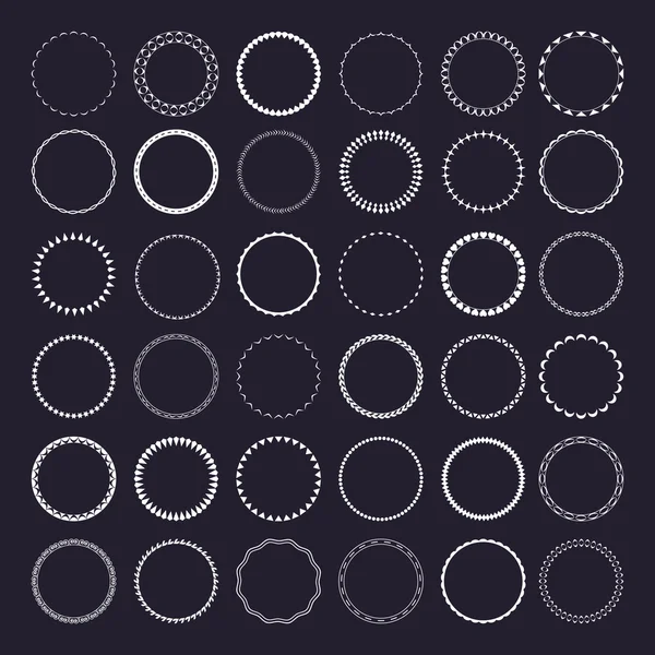 Circle ornament patterns — Stock Vector