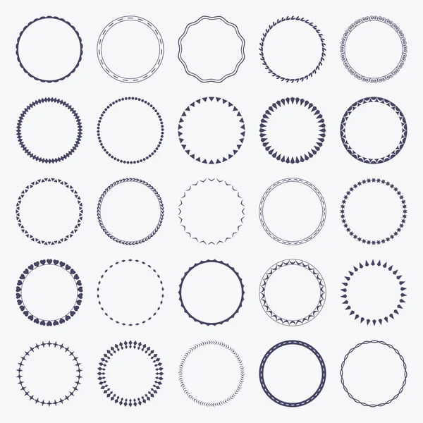 Circle ornament patterns — Stock Vector