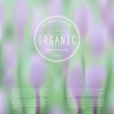 Bahar çiçekleri ile zarif bulanık illüstrasyon.