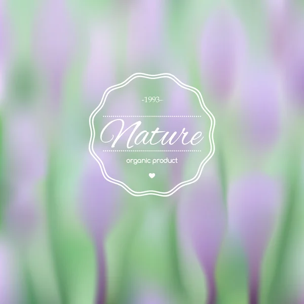 Elegante ilustración borrosa con flores de primavera . — Archivo Imágenes Vectoriales