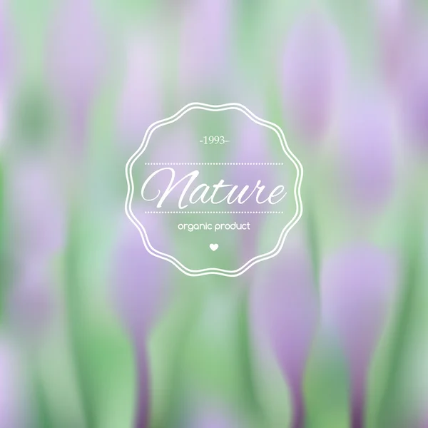 Elegante wazig illustratie met Lentebloemen. — Stockvector