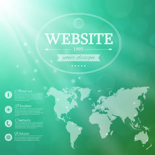 Conception de site Web d'entreprise . — Image vectorielle