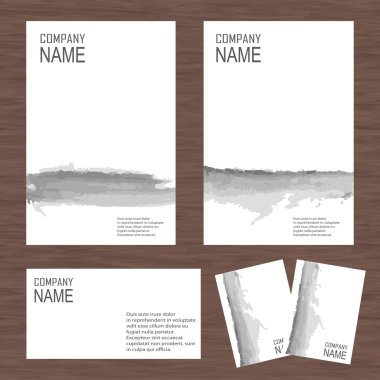 Geometrik afiş tasarım şablonu