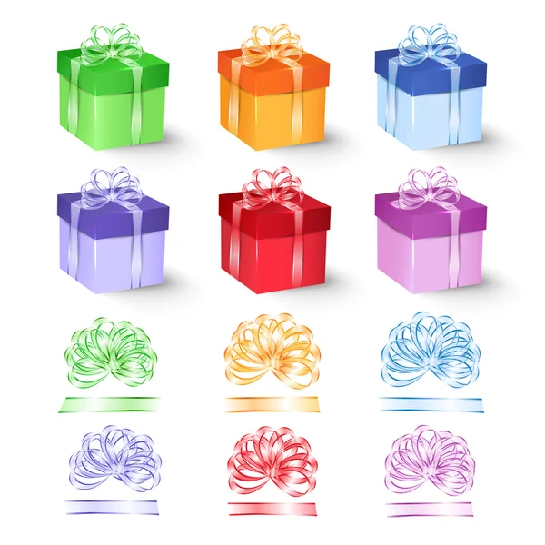 Fiyonklu renkli hediye kutuları.. 