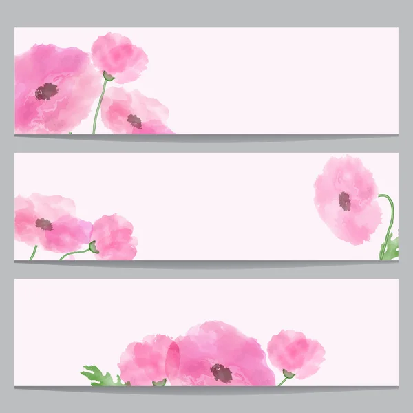 Set de pegatinas con flores — Vector de stock