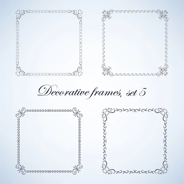 Decoratieve kaders vector — Stockvector