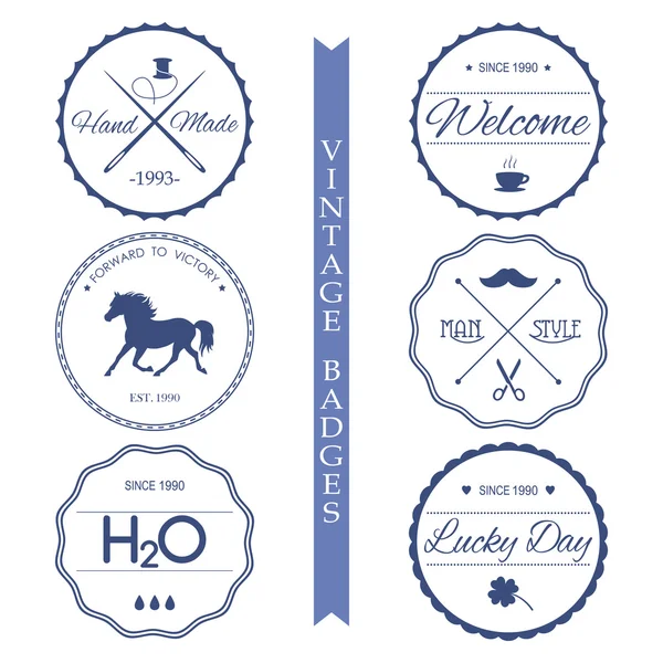 Set van vintage iconen — Stockvector