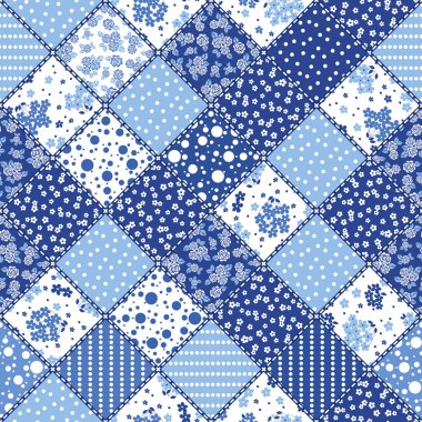 Yaratıcı sorunsuz patchwork desen 
