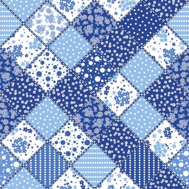 Creative seamless patchwork pattern  clipart