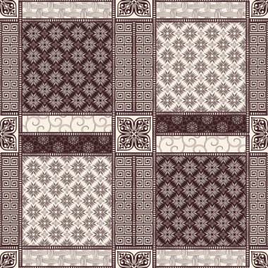 Yaratıcı sorunsuz patchwork desen 