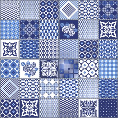 Yaratıcı sorunsuz patchwork desen 