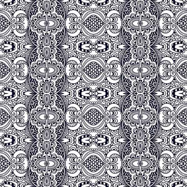 Seamless vector hand drawn ethnic pattern — ストックベクタ