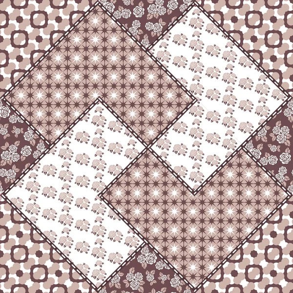 Yaratıcı sorunsuz patchwork desen 