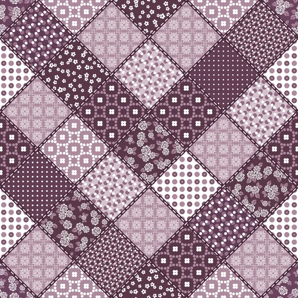 Creatief naadloze patchwork patroon — Stockvector
