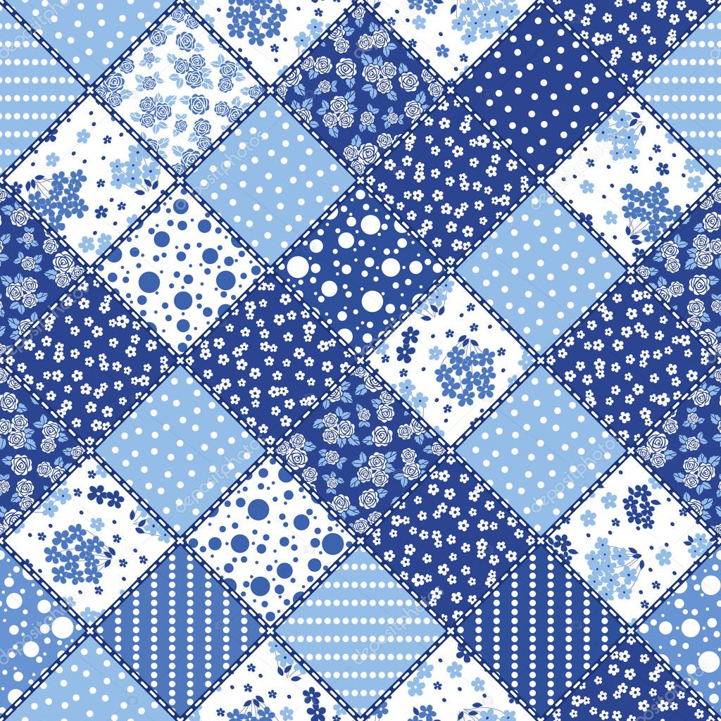 Creative seamless patchwork pattern 