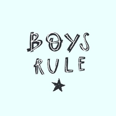 Mektup stili, el yazısıyla yazılan çocuklar bir numara. Tişört, iğne etiketi, rozetler, çıkartma, tebrik kartı, pankart için tasarım baskısı