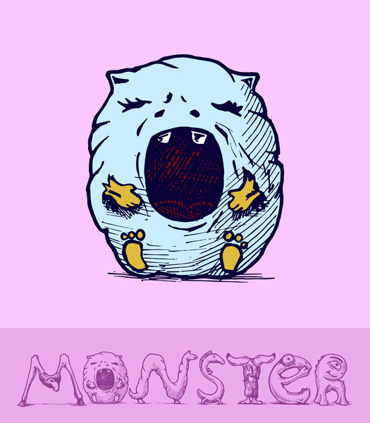 Шрифт монстра
