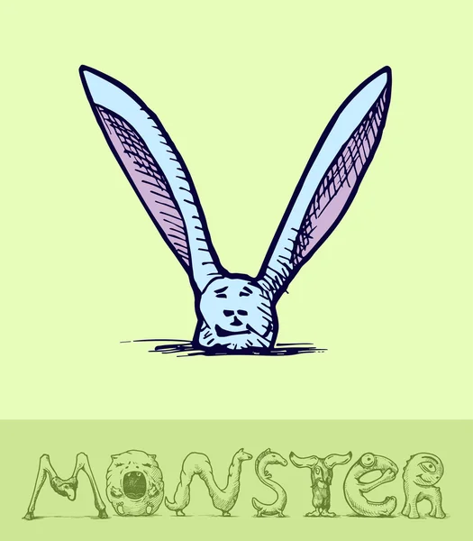 Monster font — Stock Vector