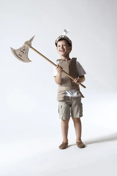 Ortaçağ Şövalyesi çocuk — Stok fotoğraf