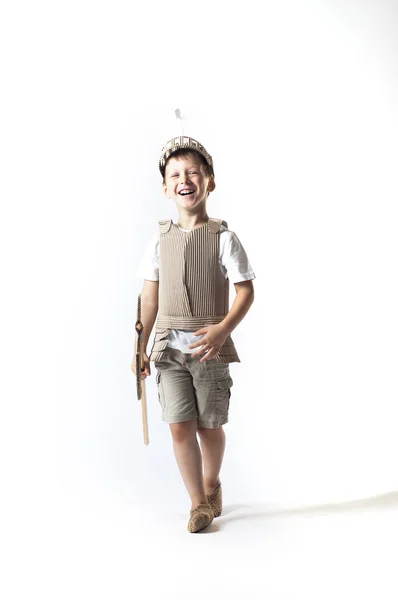 Caballero medieval niño — Foto de Stock