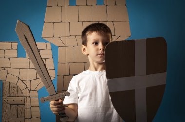 Ortaçağ Şövalyesi çocuk