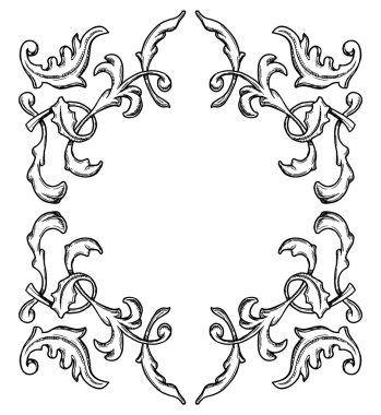 Dekoratif çerçeve. 