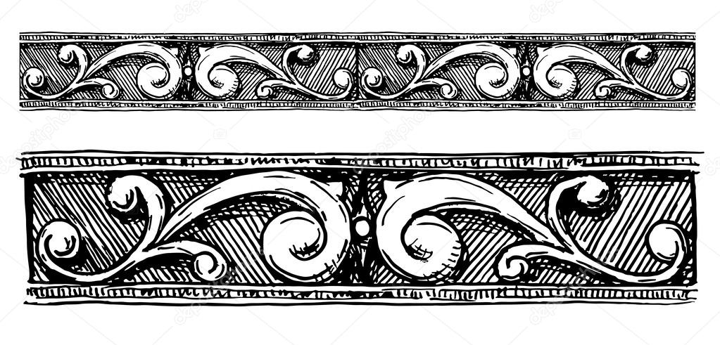 Baroque architectural detail. Stock Vector by ©suricoma 63245925