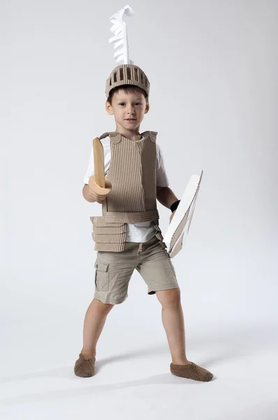 Caballero medieval niño —  Fotos de Stock