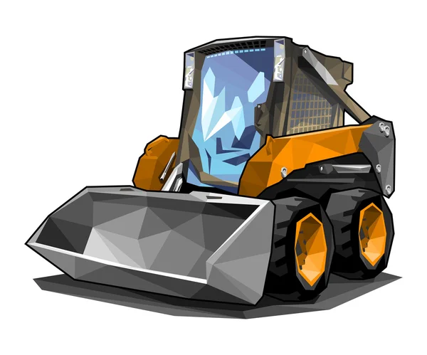 Skid loader — Stock Vector