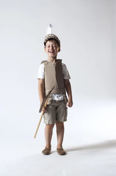 Medieval knight child — Stock Photo, Image