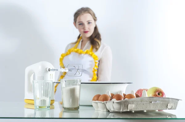 Homemaker in kitchen — Stock Photo, Image
