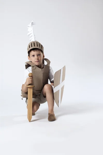 Середньовічного лицаря дитини — стокове фото