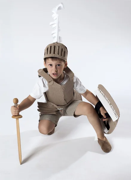 Середньовічного лицаря дитини — стокове фото