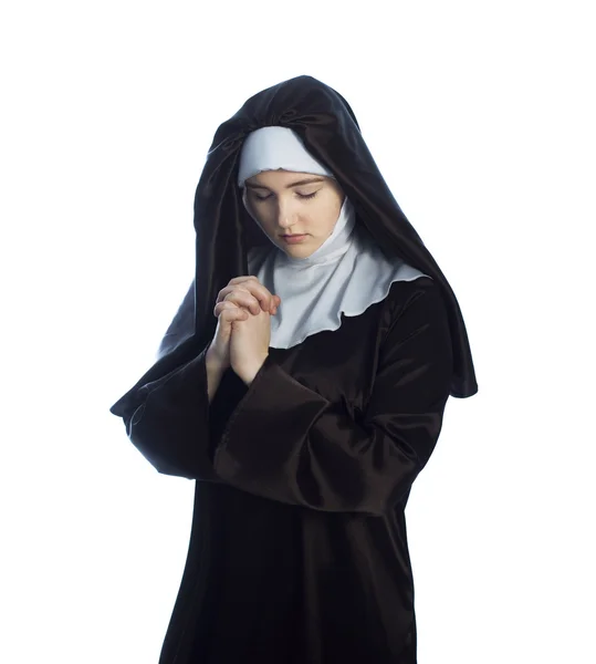 Young attractive nun. — Stock Photo, Image