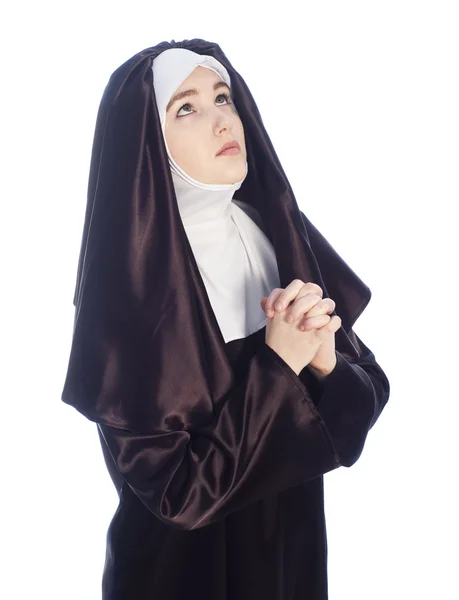 Nuori viehättävä nunna . — kuvapankkivalokuva