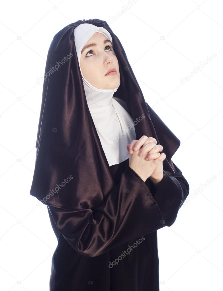 Young attractive nun.