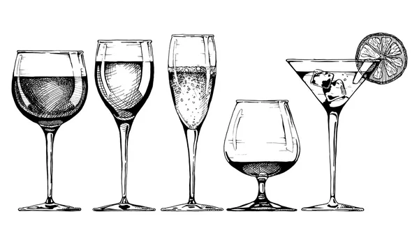 Goblet set — Stock Vector