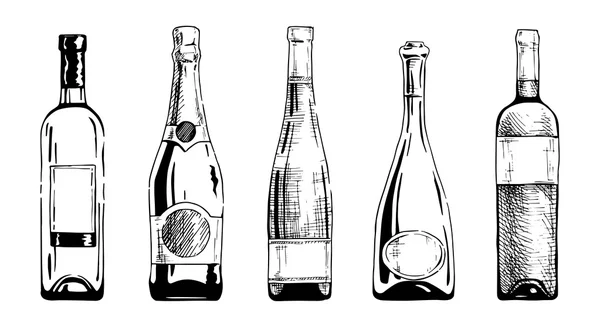 ワインの瓶 — ストックベクタ