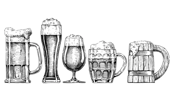 Bier set — Stockvector